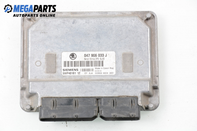 ECU for Skoda Fabia 1.4, 60 hp, hecktür, 5 türen, 2002 № 047 906 033 J / Siemens 5WP40181 12